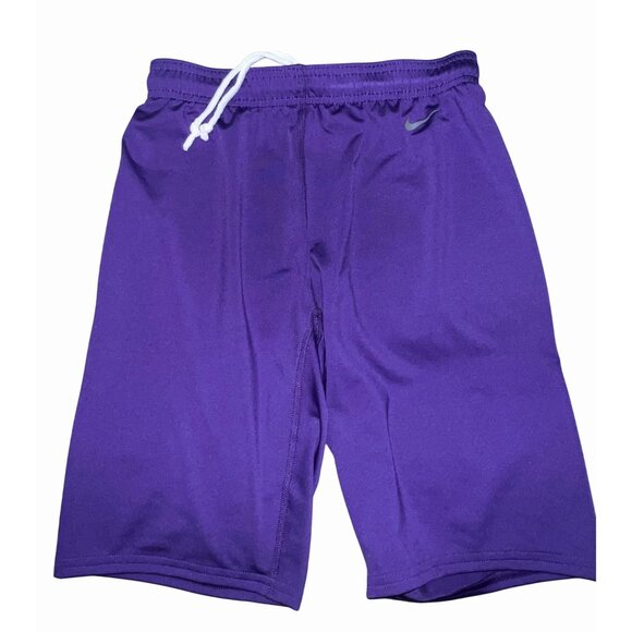 Nike 9" Purple Biker / Cheer / Compression shorts - New! Women's Lg - Picture 1 of 6